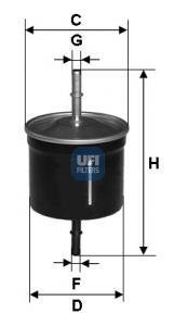 Фильтр топлива UFI 3181100