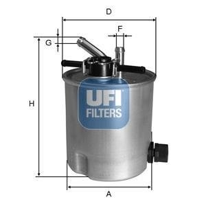 Фильтр топлива UFI 5539400