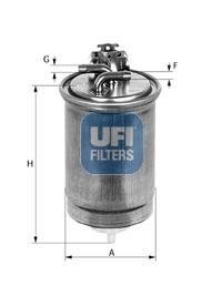 ПАЛИВНИЙ ФІЛЬТР UFI 55.427.00