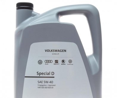 Олива моторна Special D SAE 5W40 (5 Liter) VAG GS55505M4