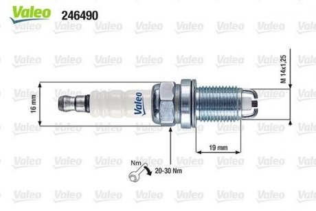 Свічка запалювання Valeo 246490