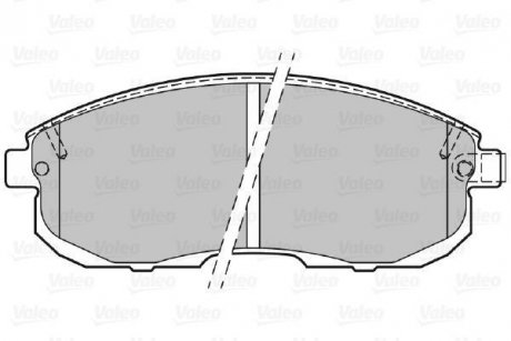 Комплект тормозных колодок переднего. Valeo 301011