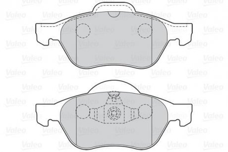 Колодки тормозные RENAULT P. LAGUNA/MEGANE/SCENIC 1,5-2,0 DCI 03- Valeo 301026 (фото 1)