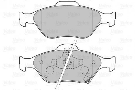 Тормозные колодки дисковые DAIHATSU/TOYOTA Charade/Yaris "1,0-1,5 "F "05>> Valeo 301076 (фото 1)