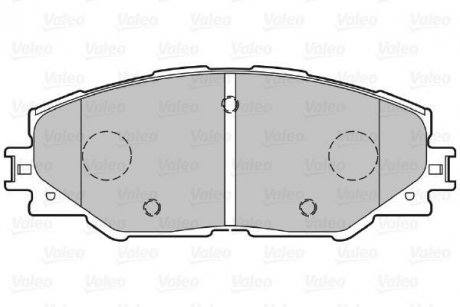 Тормозные колодки дисковые TOYOTA Auris/Prius/Rav4 "1,8-2,5 "F "06>> Valeo 301078