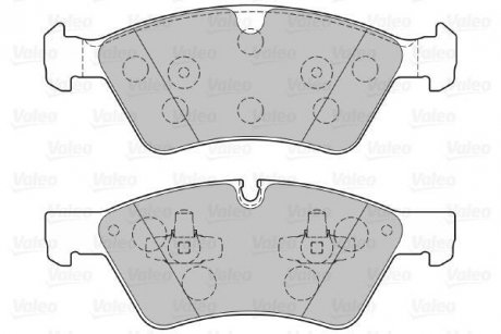 Гальмівні колодки дискові MERCEDES GL-Class/M-Glass/R-Class "3,0-5,0 "F "05>> Valeo 301107 (фото 1)