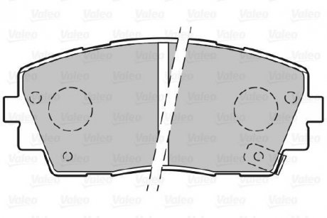 Гальмівні колодки (набір) Valeo 301299 (фото 1)