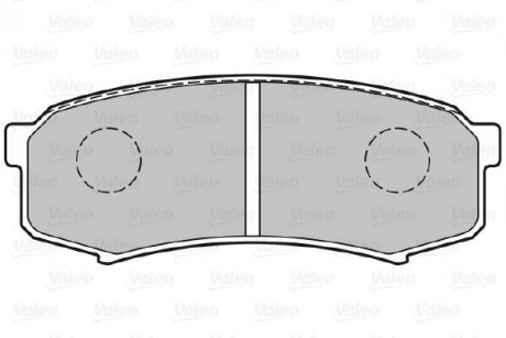 Гальмівні колодки дискові MITSUBISHI/TOYOTA Pajero/LandCruiser/Prado "2,4-4,5 "R "84>> Valeo 301777 (фото 1)