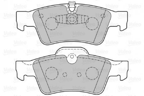 Тормозные колодки дисковые MERCEDES GL-Class/M-Class/R-Class "3,0-6,2 "R "05>> Valeo 301802 (фото 1)