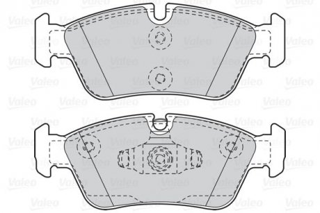 Гальмівні колодки дискові BMW 1(E87)/3(E90,91) "2,0 "F "03-11 Valeo 302050 (фото 1)