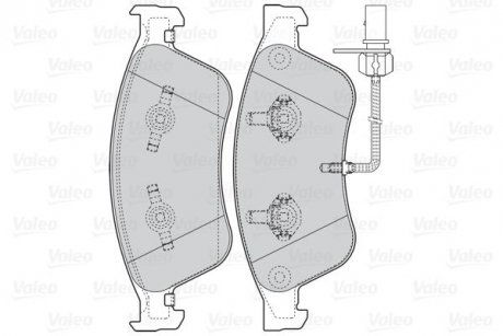 Гальмівні колодки дискові FIRST BRAKE PADS FIRST MERC C CLASS 01.07> FR Valeo 302071