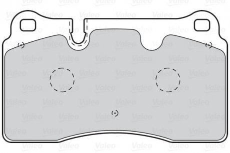 Тормозные колодки дисковые VAG A3/TT/Leon/Touareg "2,0-4,2 "F "02>> Valeo 302097 (фото 1)