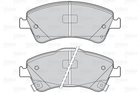 Гальмівні колодки дискові FIRST AVENSIS T27, AURIS E15, 18 Valeo 302125 (фото 1)