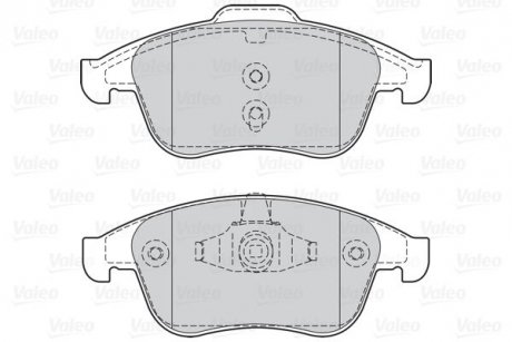 Гальмівні колодки дискові RENAULT Clio/GrandScenic/Laguna/Megane/Scenic "1,2-2,0 "F "07>> Valeo 302128