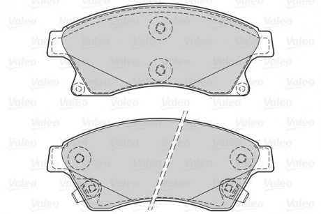 Тормозные колодки дисковые FIRST CHEV AVEO, CRUZE, ASTRA J Valeo 302130 (фото 1)