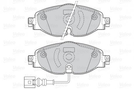 Тормозные колодки дисковые FIRST A3 08.12> FR Valeo 302145