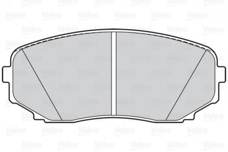 Гальмівні колодки дискові MAZDA CX-7/CX-9 "2,2-3,7 "F "07>> Valeo 302149 (фото 1)