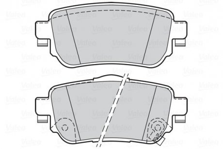 Тормозные колодки дисковые NISSAN/RENAULT X-Trail(T32)/Kadjar "1,2-1,6 "R "14>> Valeo 302165 (фото 1)