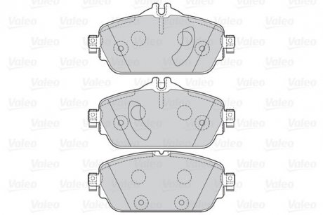 Тормозные колодки дисковые MERCEDES C-Class/E-Class "1,6-2,2 "F "13>> Valeo 302211