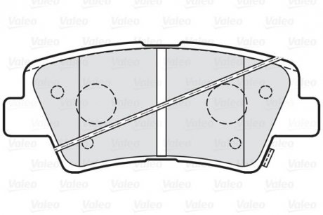 Тормозные колодки дисковые HYUNDAI/KIA/SSANGYONG i20/i30/i40/ix35/Tucson/Ceed "1,0-2,0 "R "10>> Valeo 302219 (фото 1)