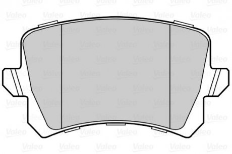 Гальмівні колодки дискові VAG A6/Q3/Passat/Sharan/Tiguan "1,4-3,6 "R "05-18 Valeo 302258 (фото 1)