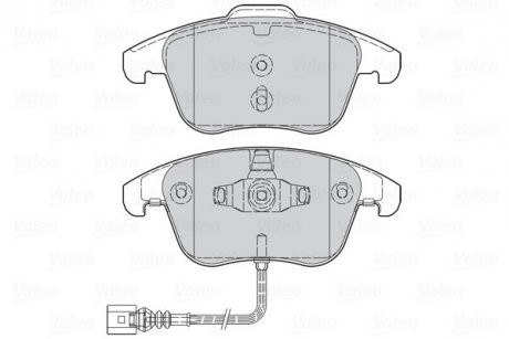 Гальмівні колодки дискові AUDI Q3 "1,4-2,0 "F "11-18 Valeo 302261 (фото 1)