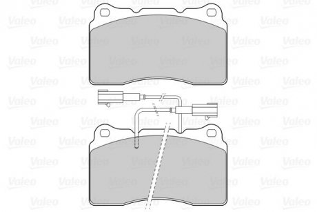 Тормозные колодки дисковые FIRST AR/LA Valeo 302318 (фото 1)