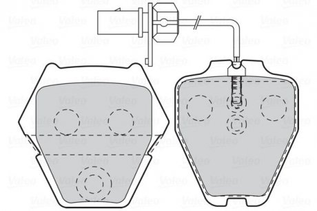 Тормозные колодки дисковые FIRST A6 PHAETON Valeo 302333