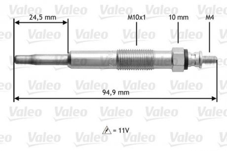 СВЕЧКА РАЗЖАРЕНИЯ Valeo 345110