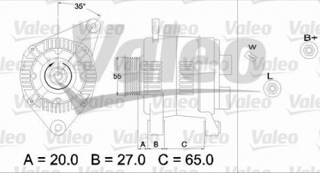 Генератор Valeo 436730