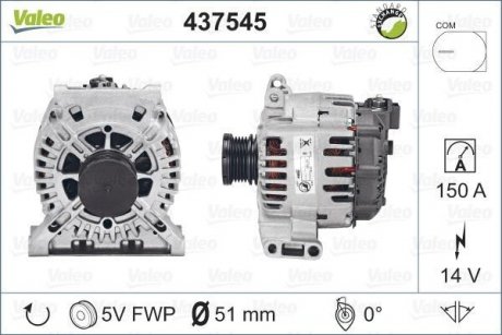 Генератор Valeo 437545 (фото 1)