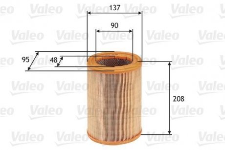 Фильтр воздушный Valeo 585608