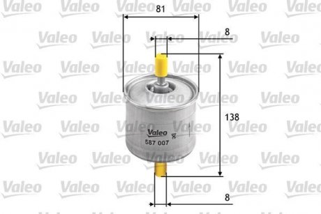 Фильтр топлива Valeo 587007