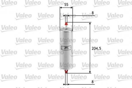 Фільтр палива Valeo 587015