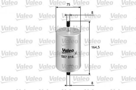 Фильтр топлива Valeo 587016 (фото 1)