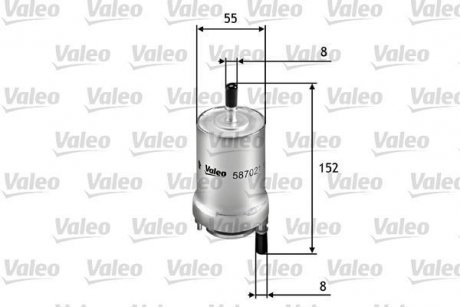 Фильтр топлива Valeo 587021 (фото 1)