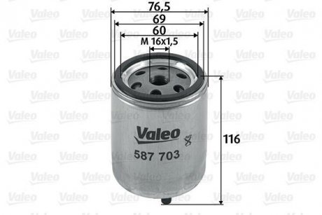 Фільтр палива Valeo 587703