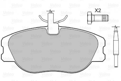 Тормозные колодки Valeo 598064