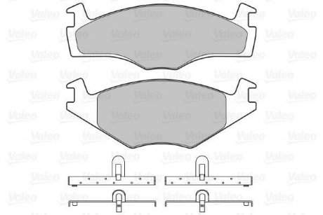 Тормозные колодки, дисковый тормоз (набор) Valeo 598258 (фото 1)