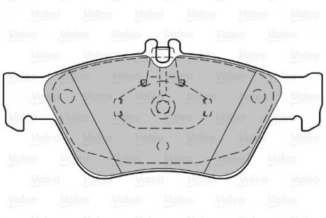 Тормозные колодки, дисковый тормоз (набор) Valeo 598357