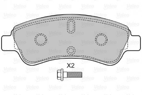 Гальмівні колодки Valeo 598464