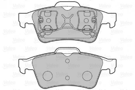 Гальмівні колодки, дискове гальмо (набір) Valeo 598472 (фото 1)