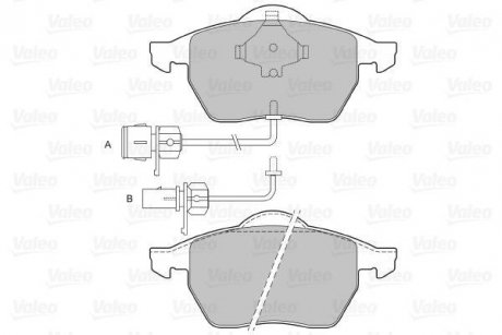 Тормозные колодки Valeo 598483