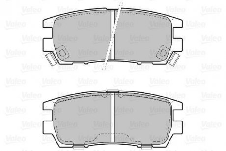 Тормозные колодки, дисковый тормоз (набор) Valeo 598519