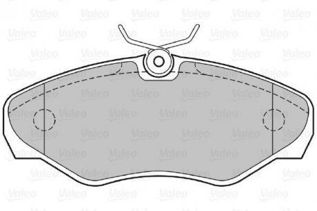 Гальмівні(тормозні) колодки Valeo 598545