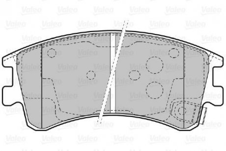 Тормозные колодки, дисковый тормоз (набор) Valeo 598648 (фото 1)