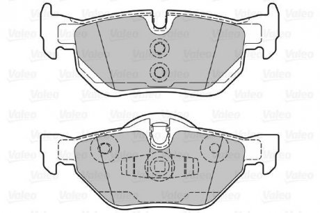 Тормозные колодки, дисковый тормоз (набор) Valeo 598703