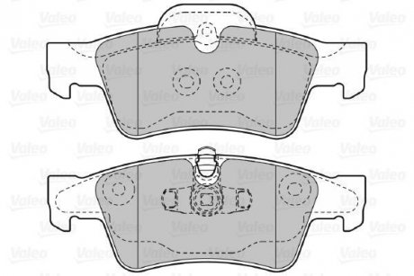 Тормозные колодки, дисковый тормоз (набор) Valeo 598802 (фото 1)