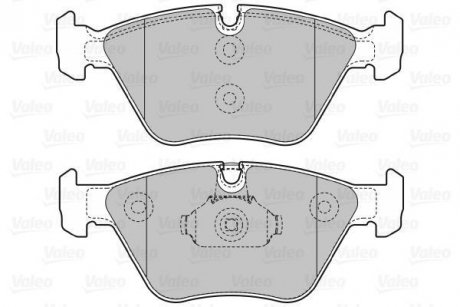 Тормозные колодки, дисковый тормоз (набор) Valeo 598811 (фото 1)