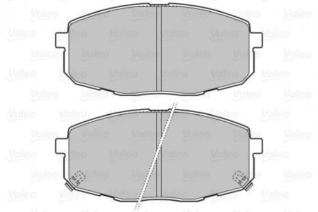 Тормозные колодки, дисковый тормоз (набор) Valeo 598842 (фото 1)